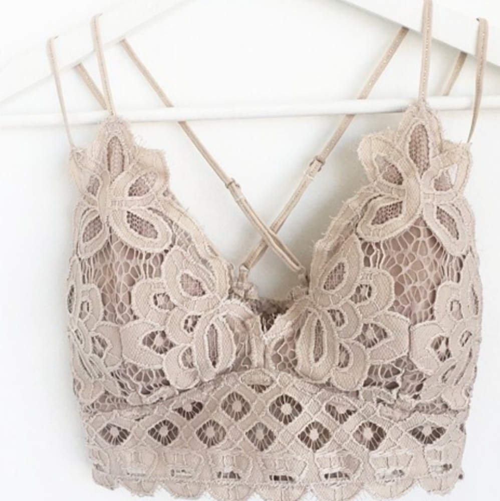 Light Taupe Lace Bralette